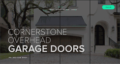 Desktop Screenshot of cornerstoneoverheaddoor.com