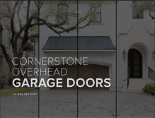 Tablet Screenshot of cornerstoneoverheaddoor.com